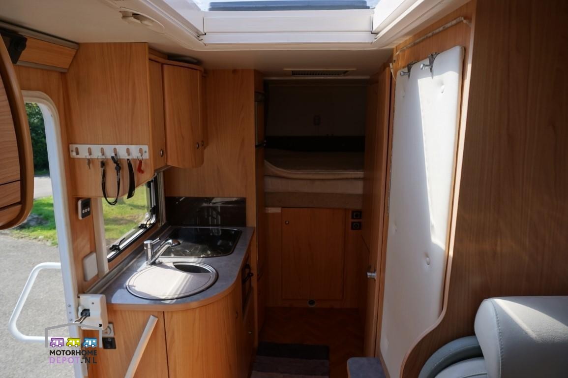 Echt interieur van Bürstner Delfin 695